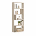 Libreria a 5 ripiani in MDF avorio 60 x 30 x 180 cm